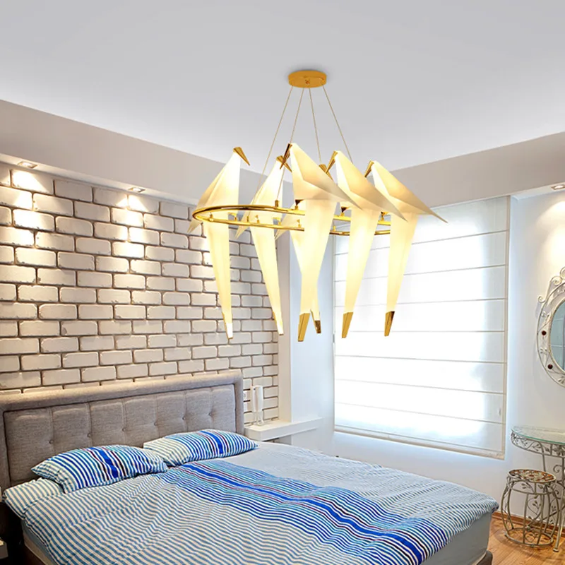 S824bdc24f85242f58705a084dbf8e4975.webp Suspension "Vol d’Oiseaux Origami" – Grand Modèle – Image 1