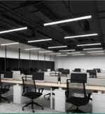 Suspension LED linéaire moderne – corps noir – Image 4