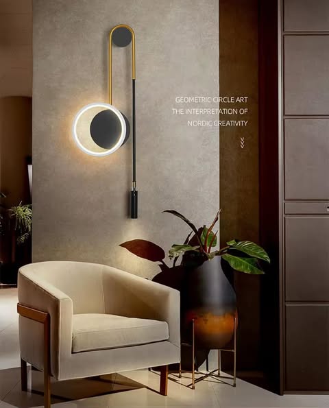 518412634_767564139114575_3629659137189268900_n Applique murale design LED – Cercle Géométrique Nordique – Image 1