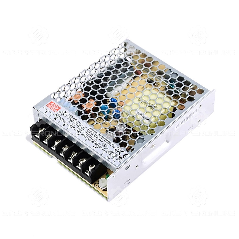 LRS-100-48-1000x1000 transformateur 100w LRS-100-48 MEANWELL 100W 48VDC 2.3A 115/230VAC Alimentation à découpage fermée – Image 1